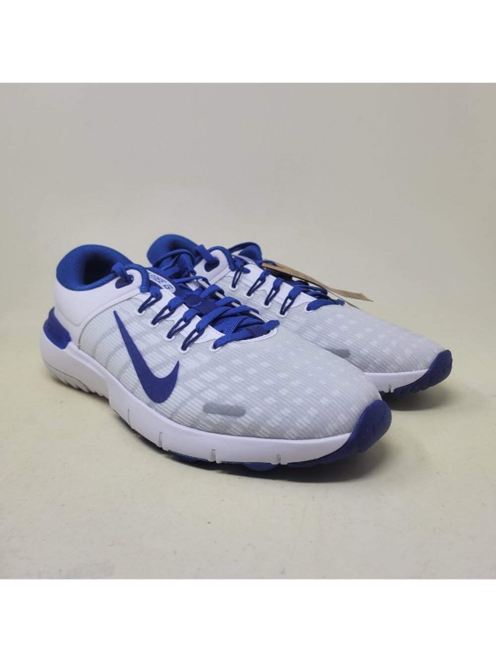 Nike Free Golf Whire Royal Blue FQ7875 400 Men's Size 9 Wide Golf Sneaker Shoes